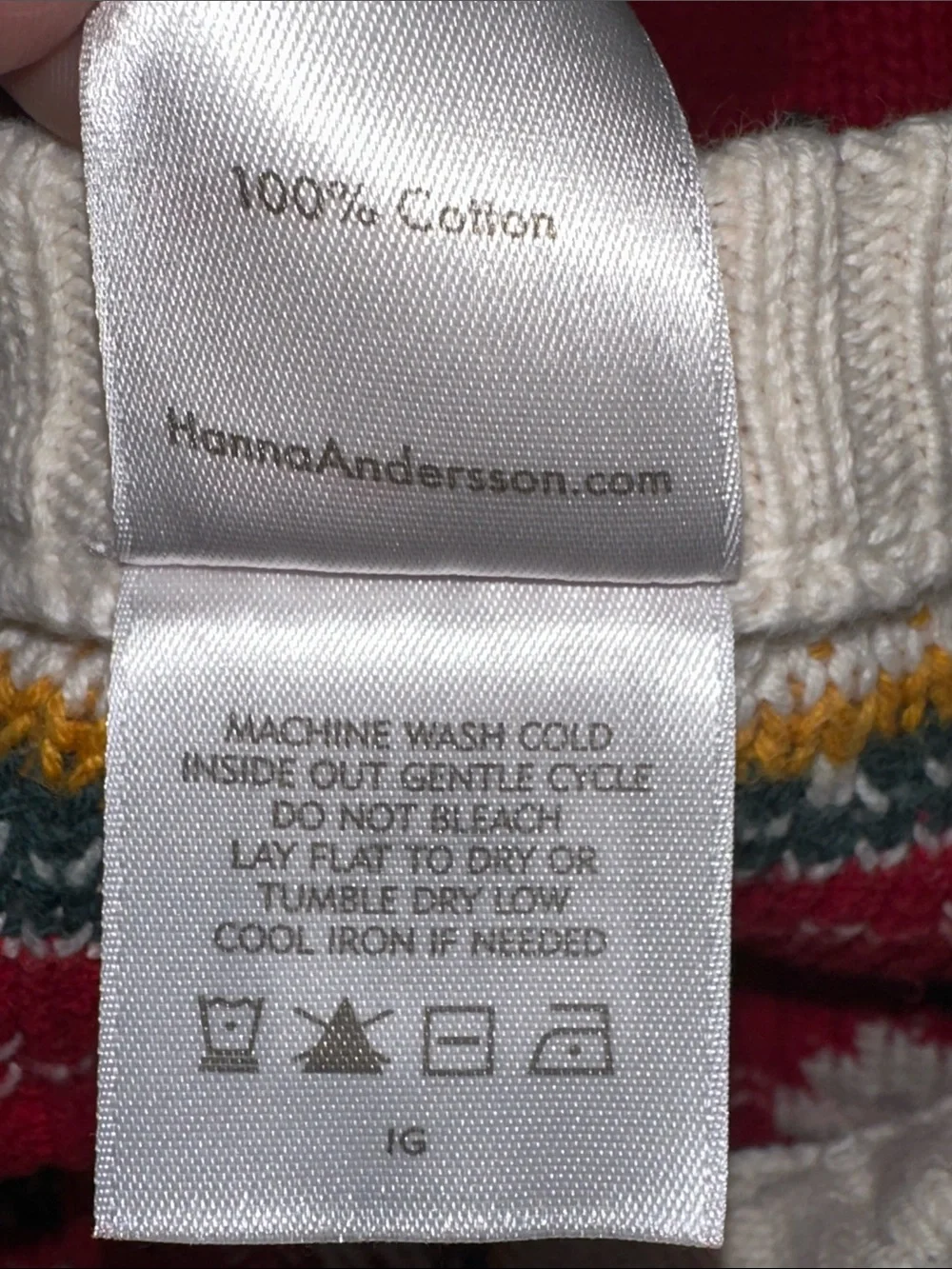 Hanna‎ Andersson Sweater Dress Fairisle Red Long Sleeve Holiday Youth Girls 6/7